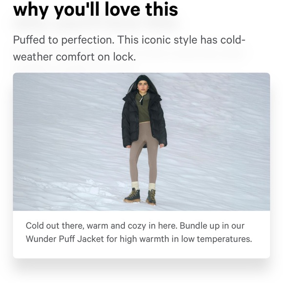 lululemon Wunder Puff Jacket sz 4 White - Like New Condition! - Picture 7 of 11